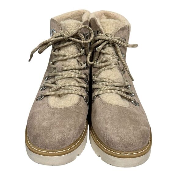 Sonoma Goods For Life Ortholite Eco Women's Taupe Suede Ankle Boots Booties 9 - Picture 4 of 6